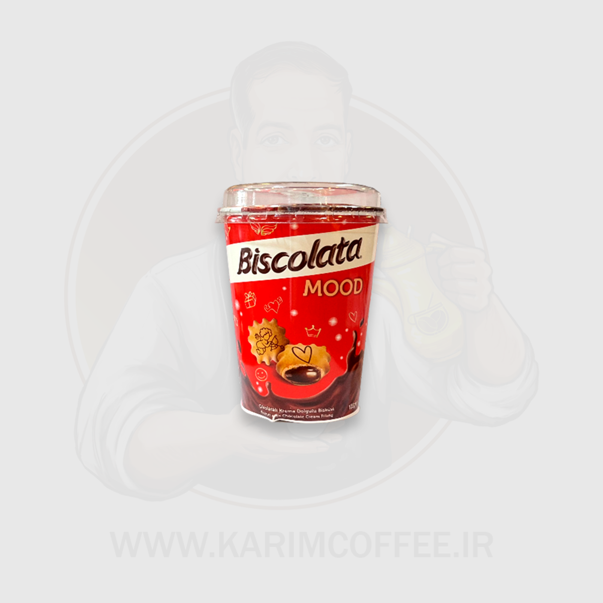 بیسکوئیت لیوانی بیسکولاتا – Biscolata کرم شکلاتی 125 گرم
