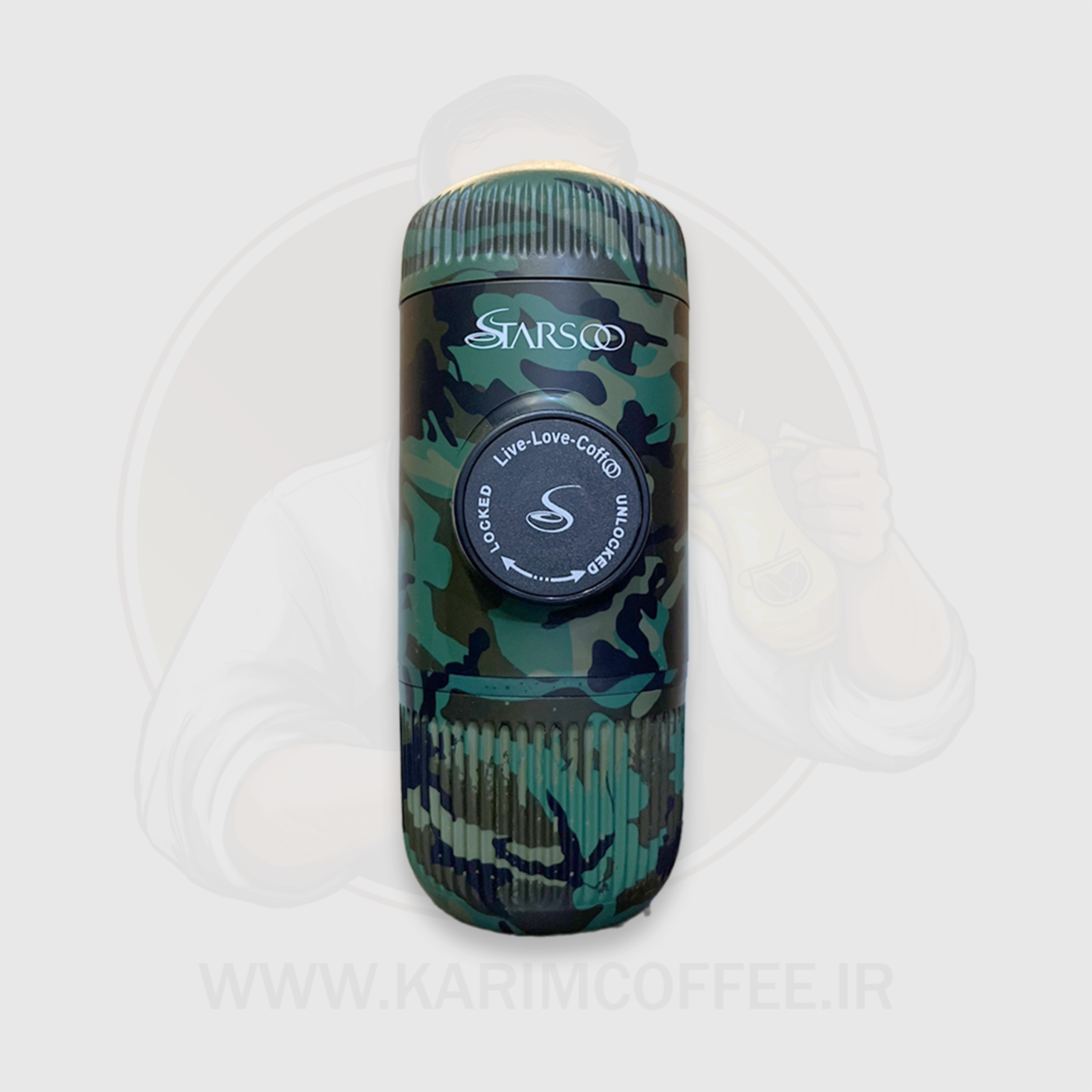 military مینی پرسو استارسو حرفهای در سفر Mini Presso Starso طرح ارتشی - Image 1