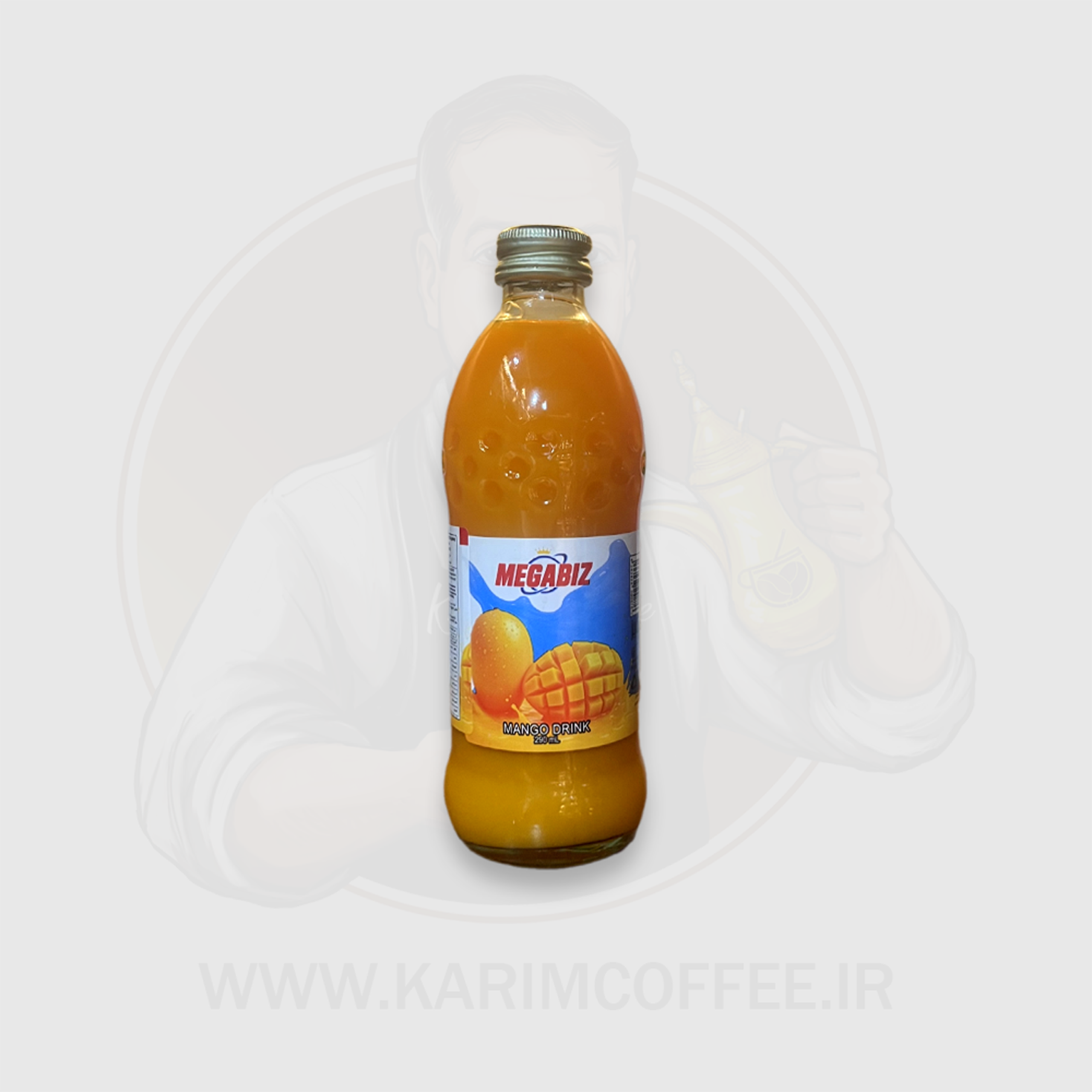 megabizmango آبمیوه انبه مگابیز شیشه 300میل - Image 1
